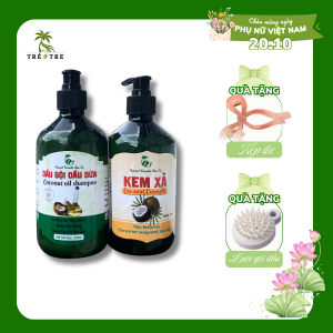 Combo Gội Xả Chiết Xuất Dầu Dừa – Giải Pháp Phục Hồi Tóc Hư Tổn Từ Thiên Nhiên