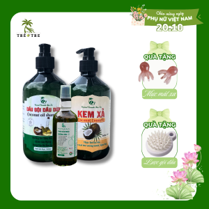 Combo Dầu Gội – Dầu Xả – Xịt Dưỡng Tóc Từ Thiên Nhiên – Bộ Ba Phục Hồi Tóc Hư Tổn Toàn Diện